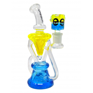 8" Cheech Glass TWO-TONE Glycerin Recycler Water Pipe [HR-RG1]